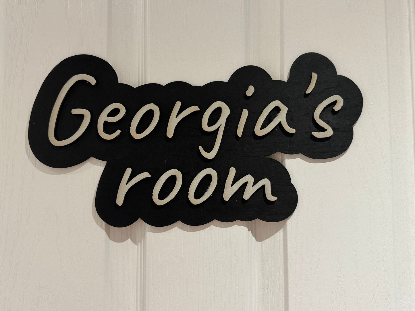 Child’s room sign, bedroom, personal, name