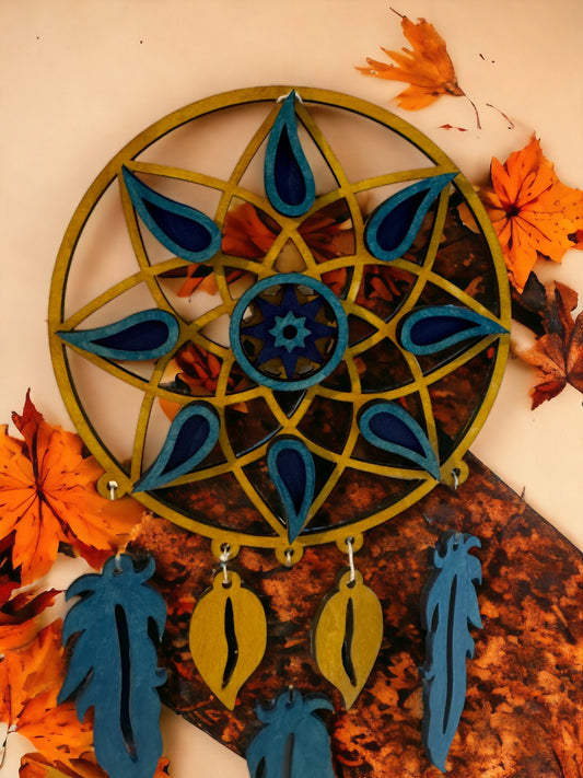 Wooden Mandala Dreamcatcher