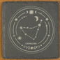 Zodiac coaster. Star sign Laser engraved. Gift, Wedding, Anniversary, Birthday, Christmas