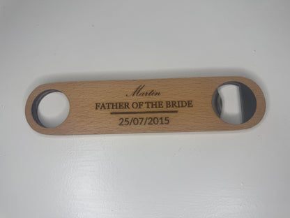 Personalised Wedding Party Bottle Openers