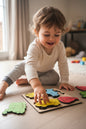 Wooden puzzle board - Transport theme