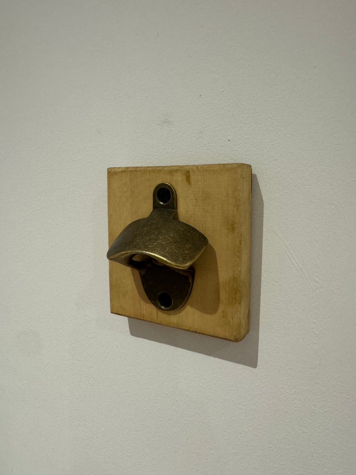Oak stain wooden bottle opener
