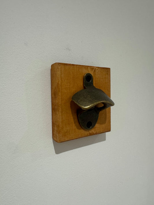 Teak stain bottle opener