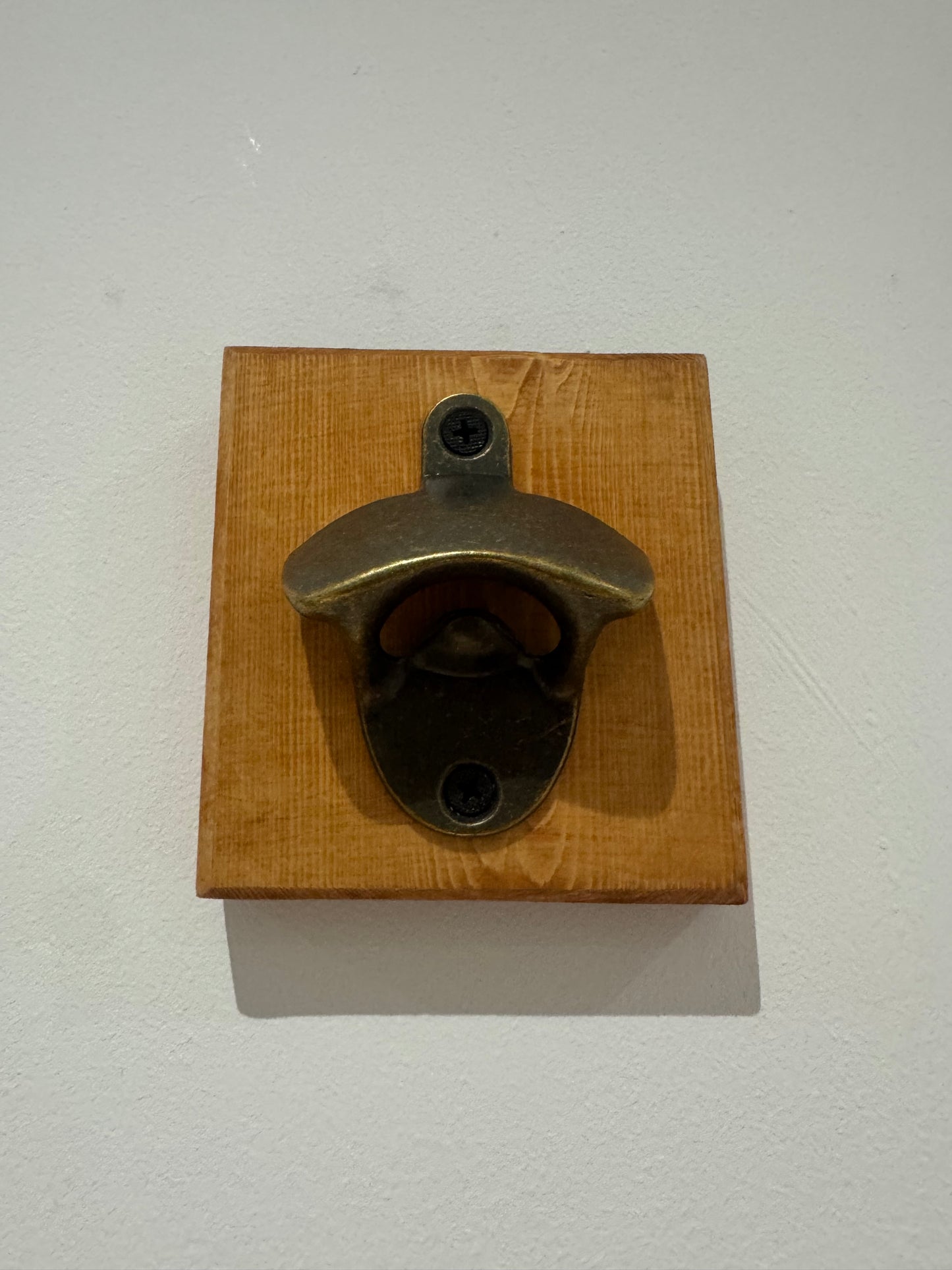 Teak stain bottle opener