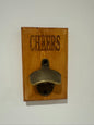 A teak stain bottle opener - Cheers