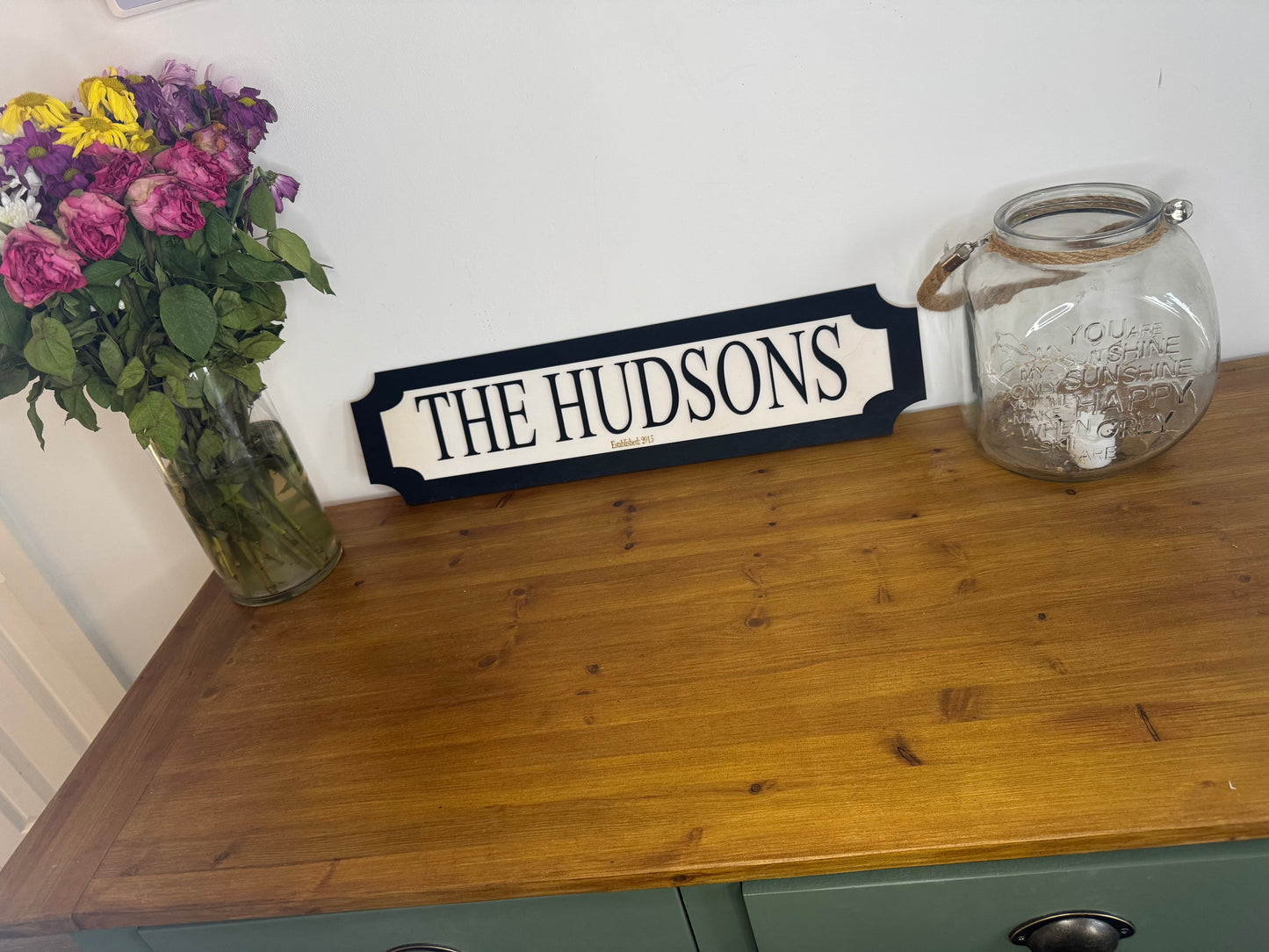 Personalised street sign | Family name sign | Indoor sign