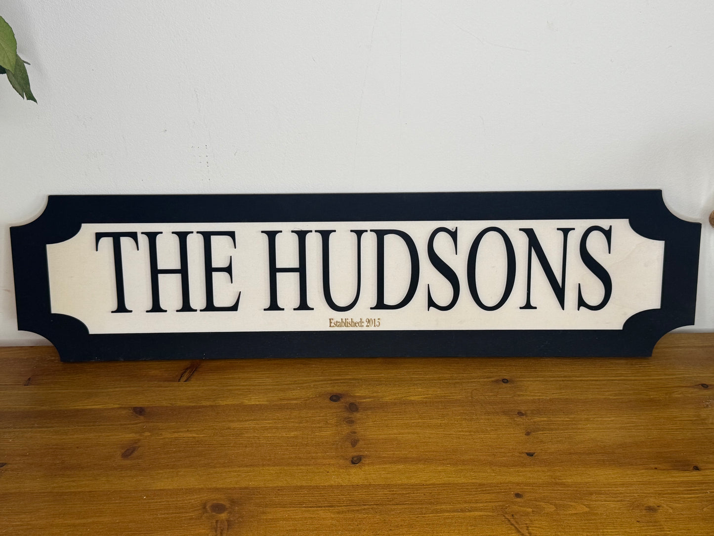 Personalised street sign | Family name sign | Indoor sign