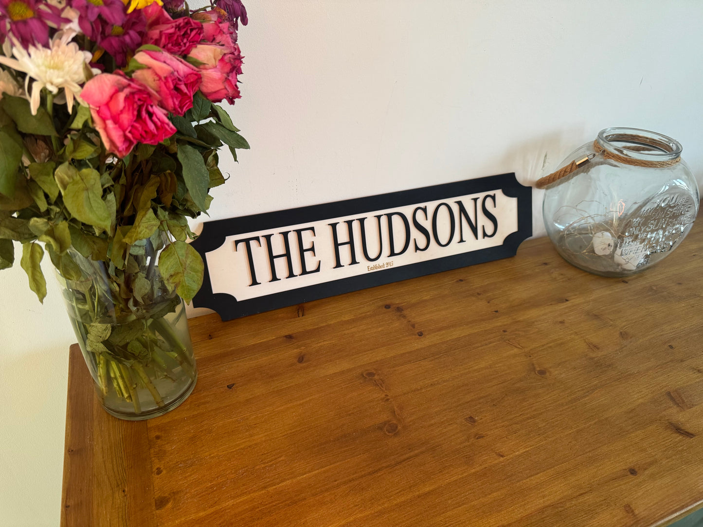 Personalised street sign | Family name sign | Indoor sign