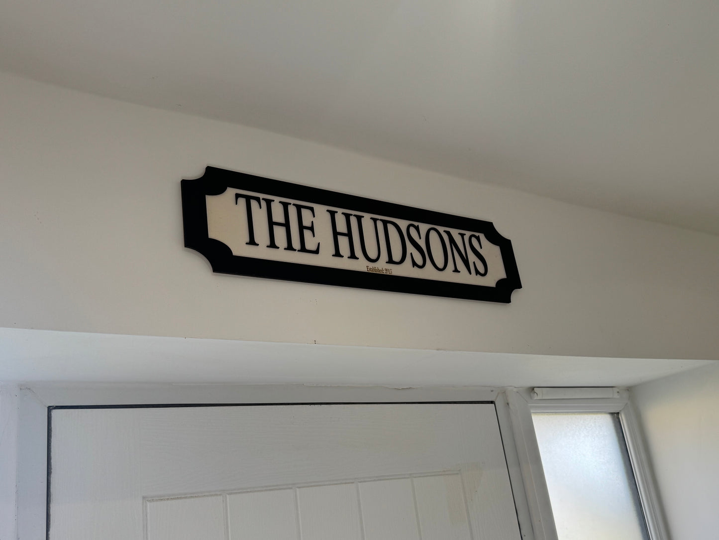 Personalised street sign | Family name sign | Indoor sign