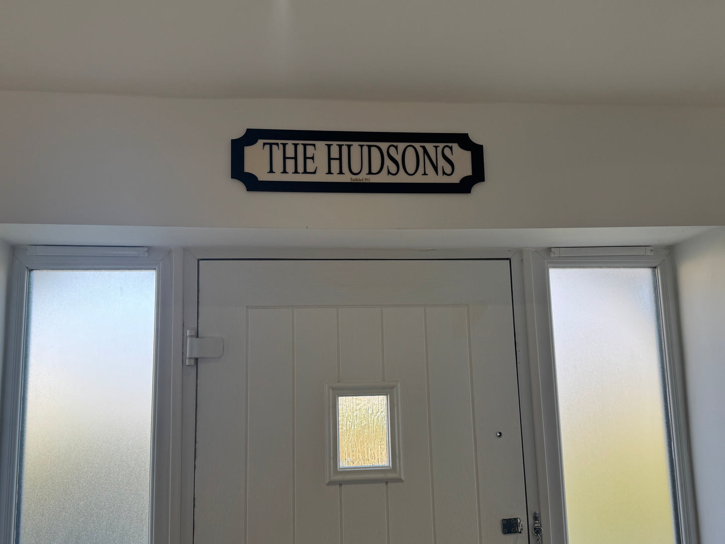 Personalised street sign | Family name sign | Indoor sign