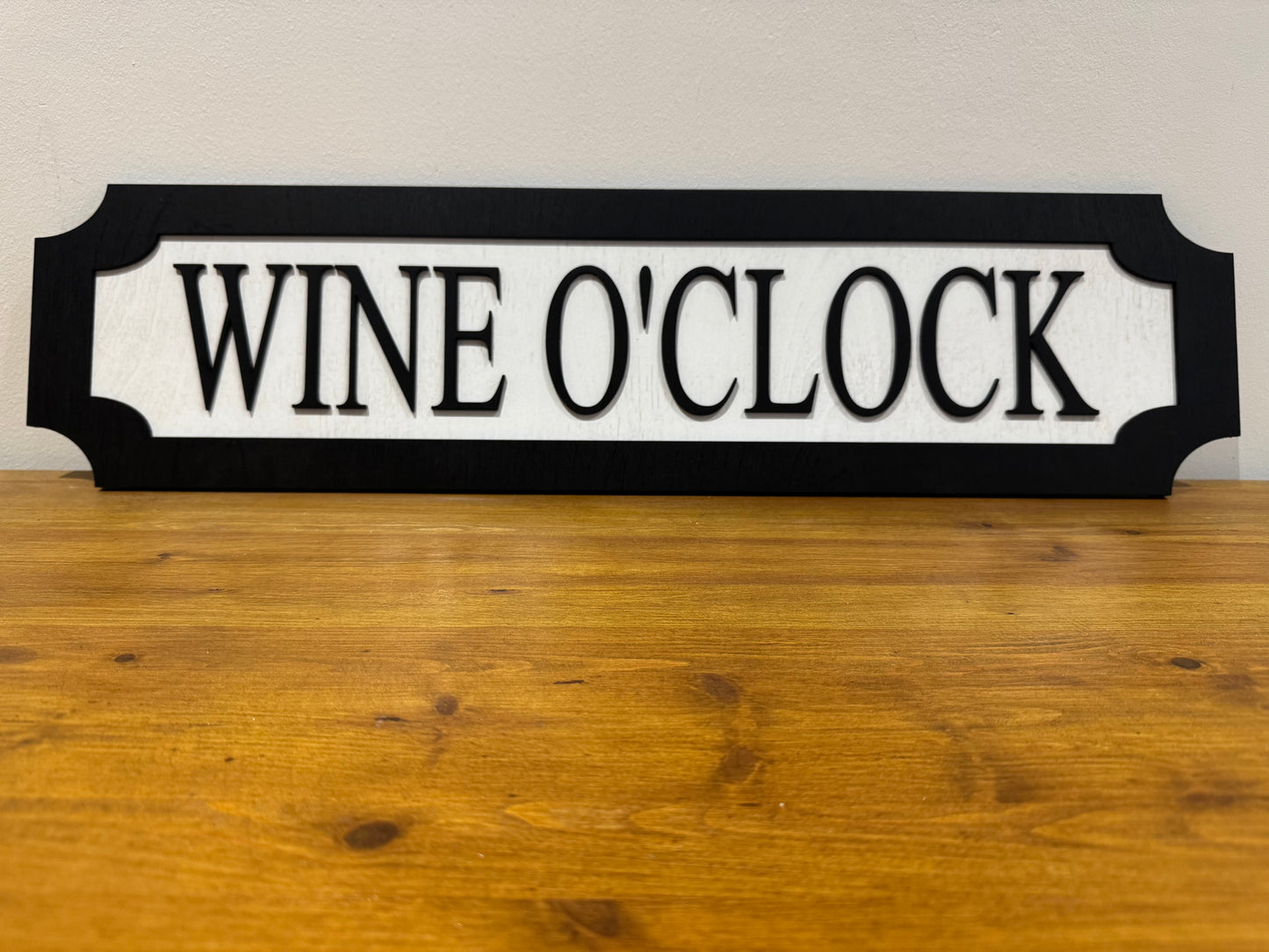Wine O'clock | sign | Indoor sign