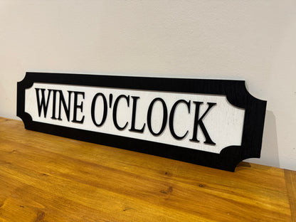 Wine O'clock | sign | Indoor sign