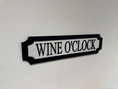 Wine O'clock | sign | Indoor sign