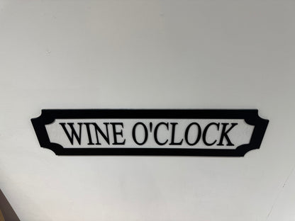 Wine O'clock | sign | Indoor sign