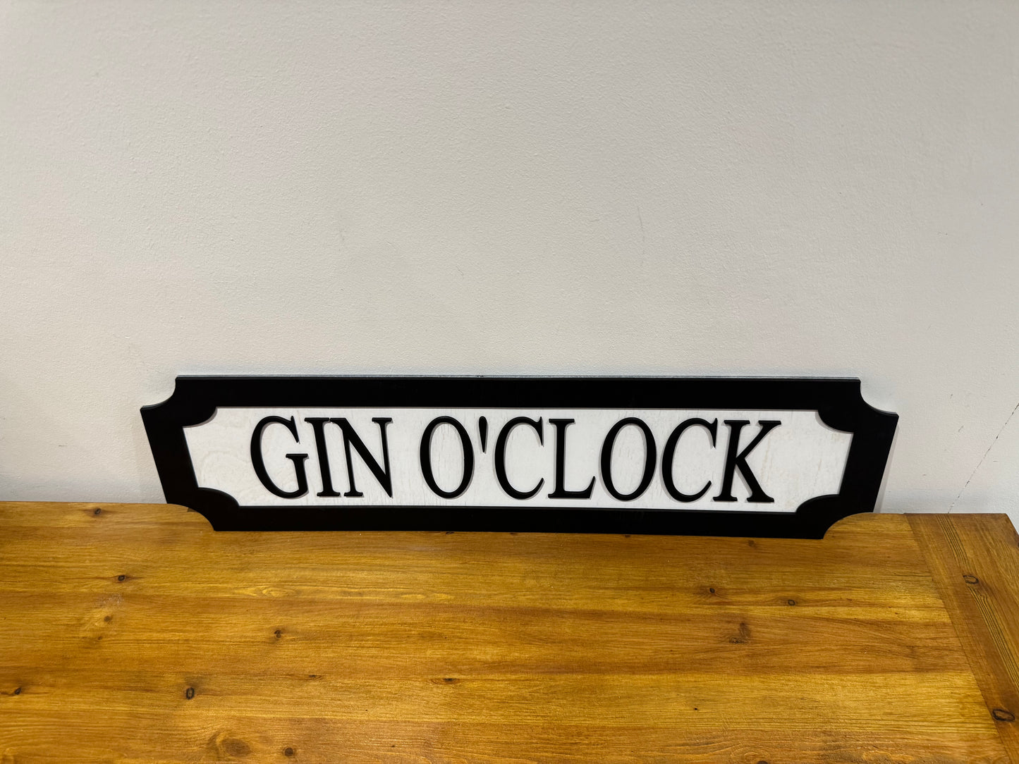 Gin O'clock | sign | Indoor sign