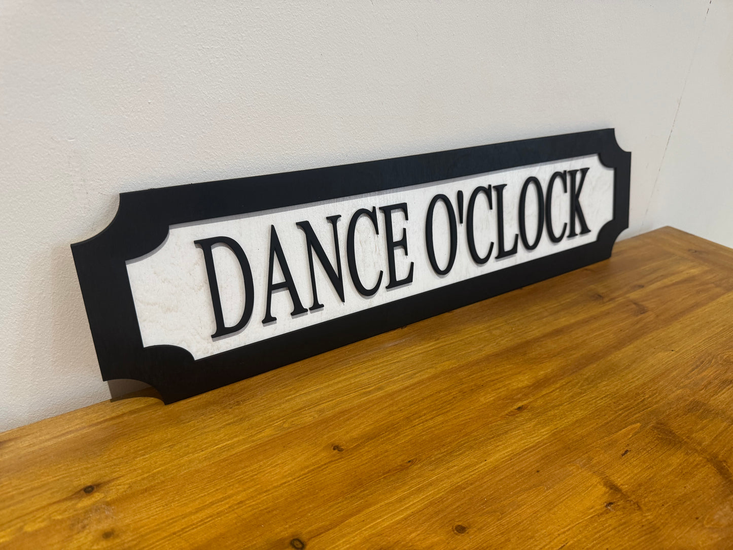 Dance O'clock | sign | Indoor sign