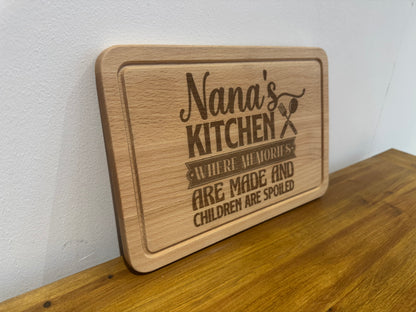 Nana chopping board. Gift, birthday, mothers day, anniversary.