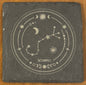 Zodiac coaster. Star sign Laser engraved. Gift, Wedding, Anniversary, Birthday, Christmas