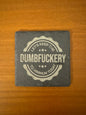 Lets keep the dumbfuckery to minimum today coaster. laser engraved. Gift, wedding, anniversary, birthday, Christmas