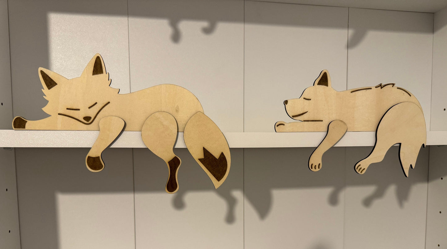 Animal shelf sitters, ornaments, bookshelf, kids, birthday, gifts, Christmas, bedroom, decorations, teacher, classroom.