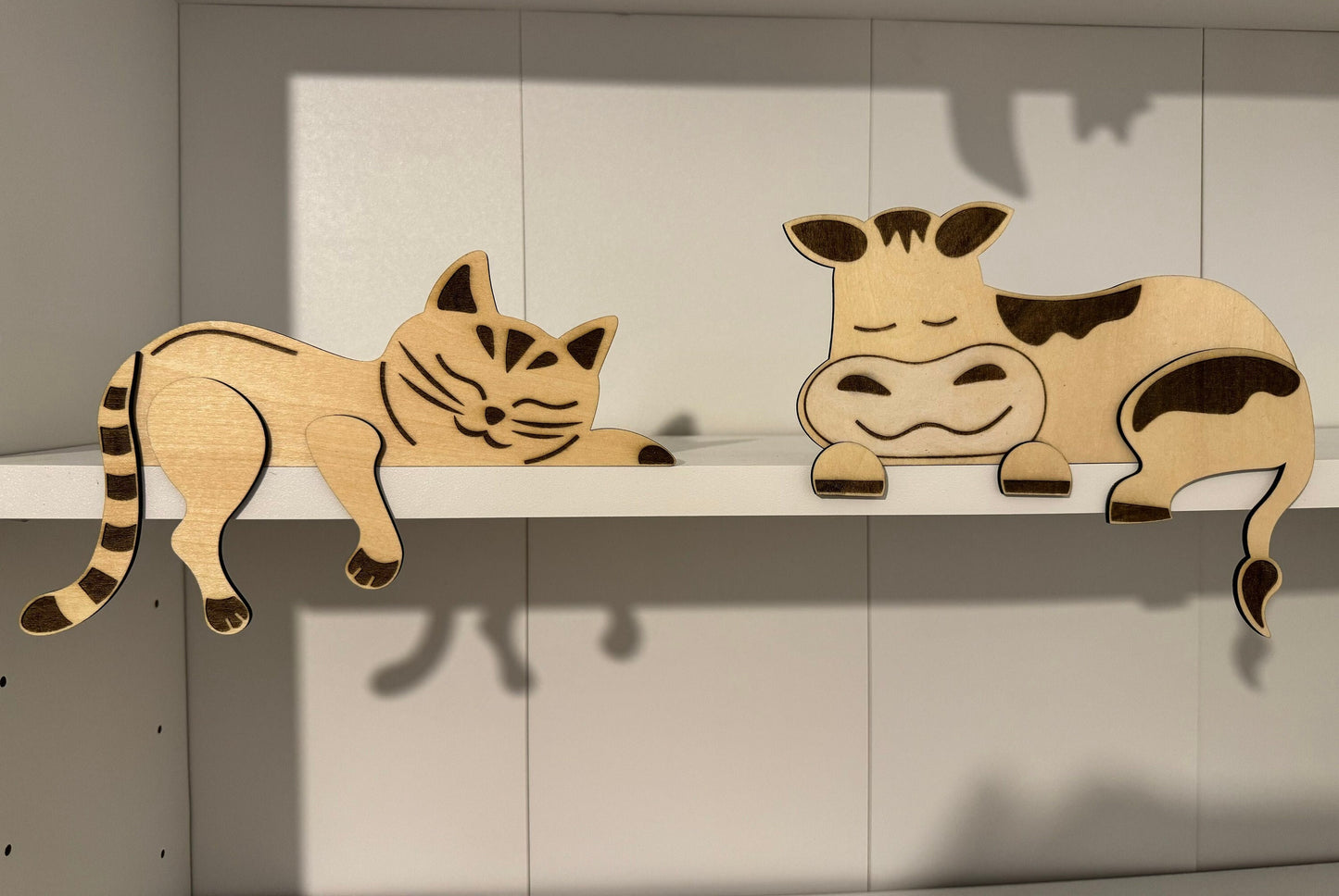 Animal shelf sitters, ornaments, bookshelf, kids, birthday, gifts, Christmas, bedroom, decorations, teacher, classroom.