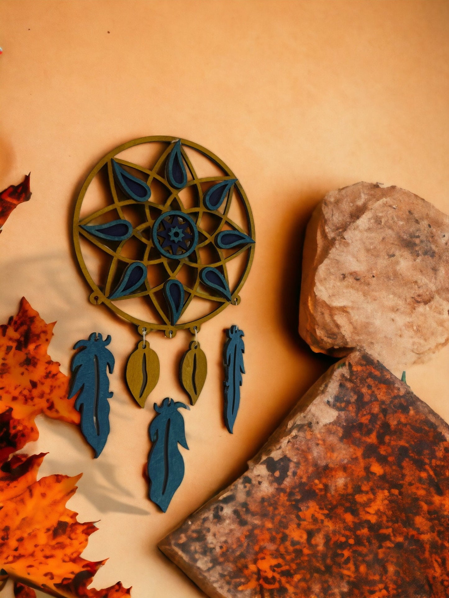 Wooden Mandala Dreamcatcher