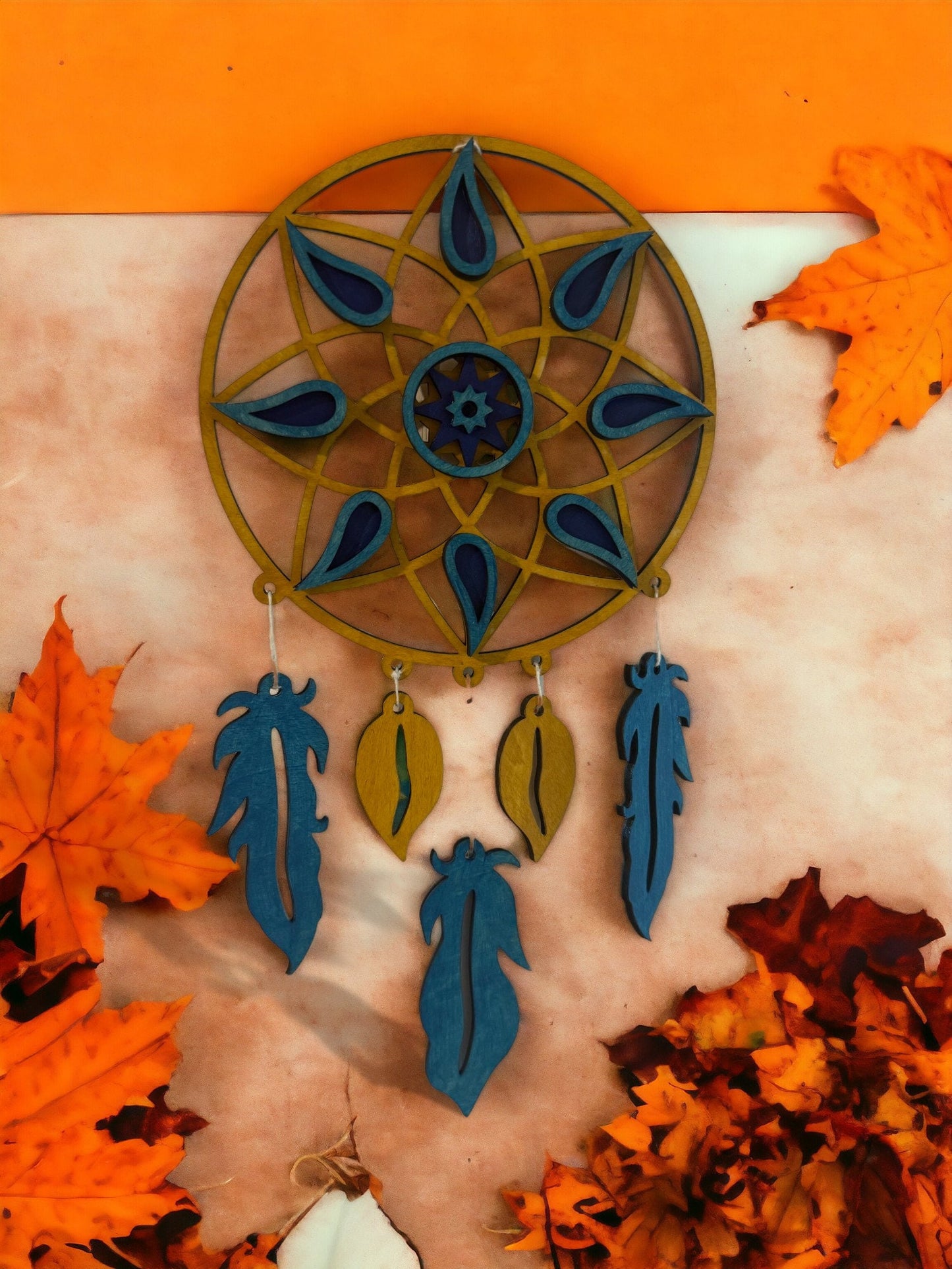 Wooden Mandala Dreamcatcher
