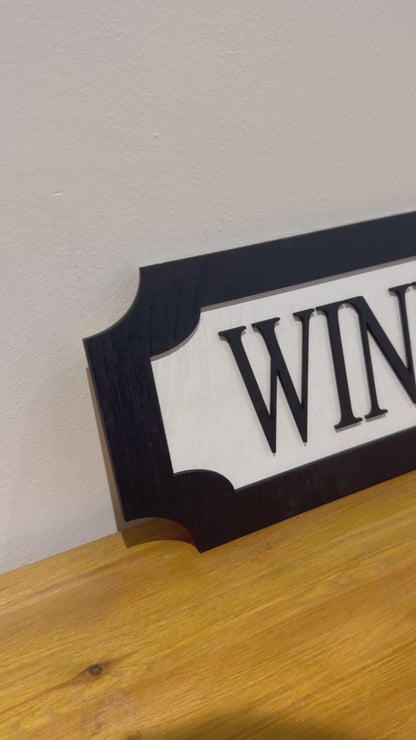 Wine O'clock | sign | Indoor sign