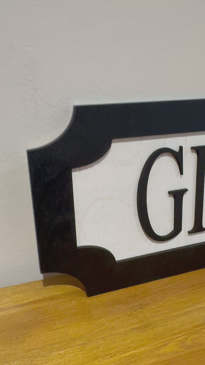 Gin O'clock | sign | Indoor sign